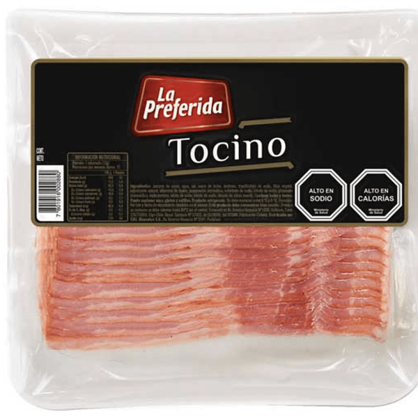 Tocino Ahumado Preferida 1/2 (Trozo Granel)