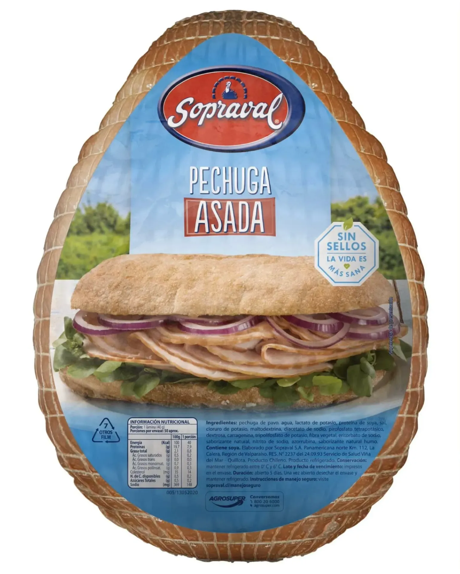 Pechuga Pavo Asada Sopraval