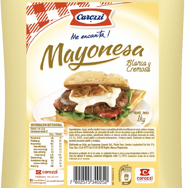[1591] Mayonesa Carozzi 1 Kg