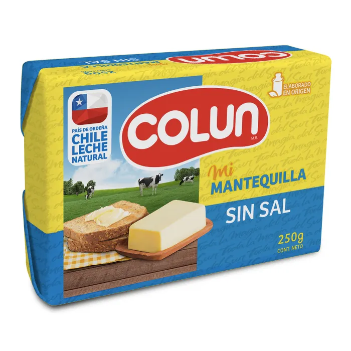 [542] Mantequilla Sin Sal Colun 250 Gr