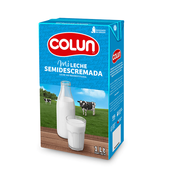 [1068] Leche Semidescremada Colun 1 Lt