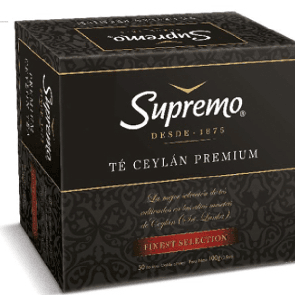 Te Supremo Negro Ceylan 100Bls