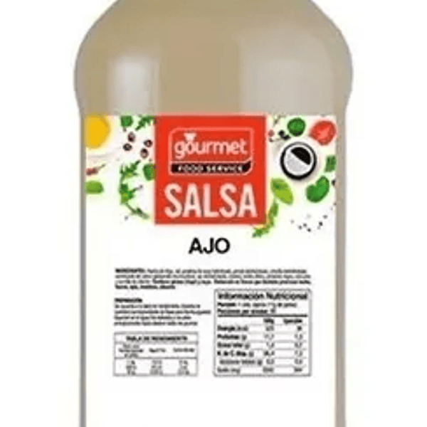 Salsa De Ajo Gourmet 1 Lt