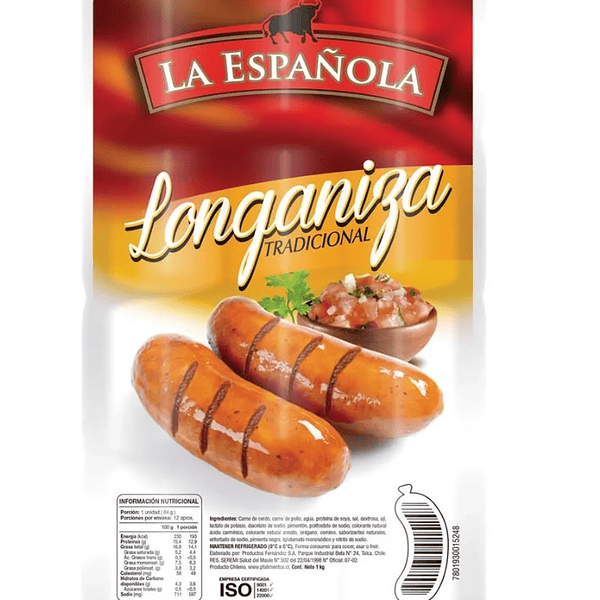 Longanizas La Española Kg