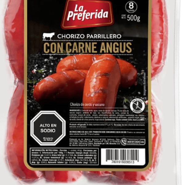Chorizos Angus La Pref. 500Gr