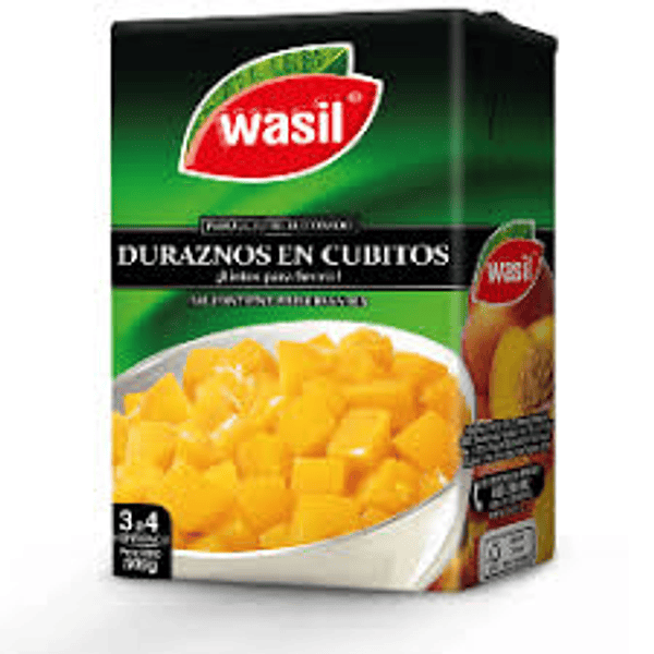 [170] Duraznos Cubitos Wasil 500 Gr