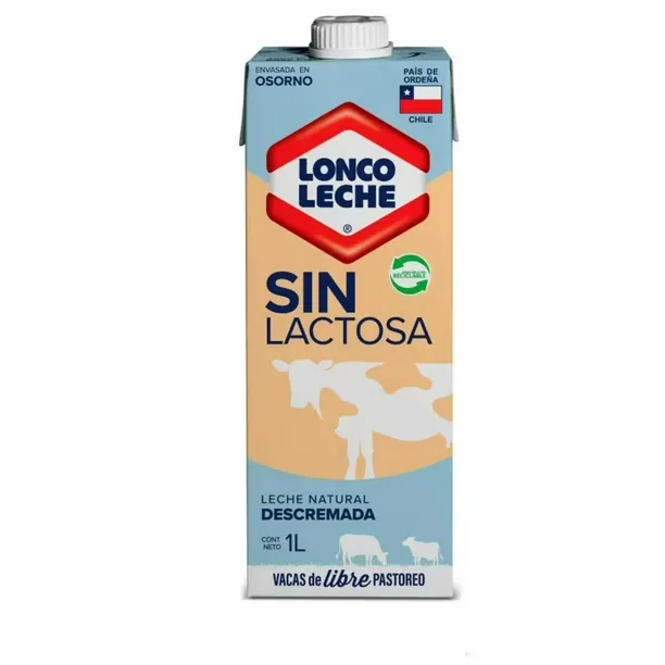 Leche Sin Lactosa Lonco Lt