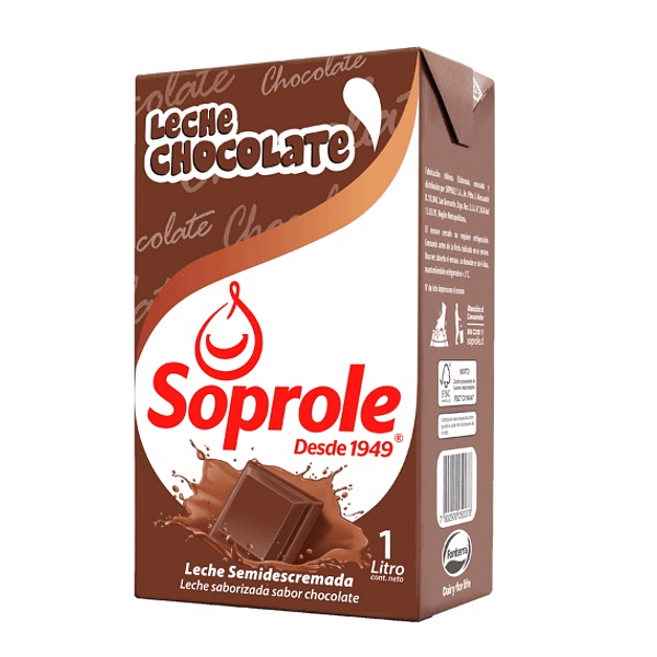 Leche Sabor Soprole 1 Lt (Frutilla)