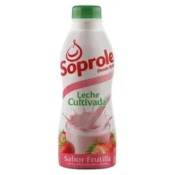 Leche Cultivada Soprole 1 Lt (Frutilla)