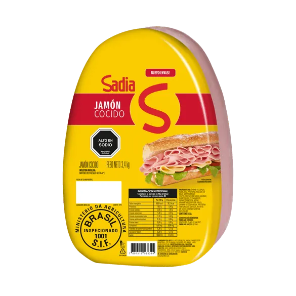Jamón Cocido De Cerdo Sadia (Laminado Granel)