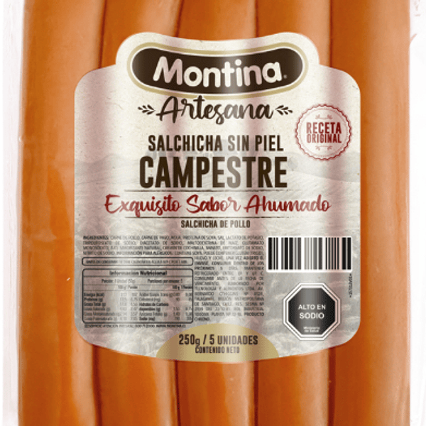 Salchicha Artesanal Montina 1/4 (Trozo Granel)