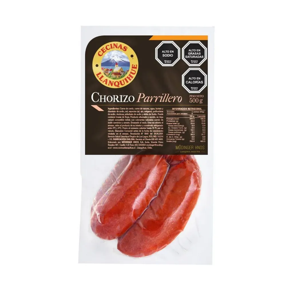 Chorizos Llanquihue 500 Gr (Trozo Granel)
