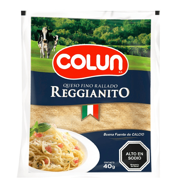 Queso Rallado Reggianito Colun 40Gr (Trozo Granel)
