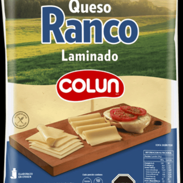 Queso Ranco Laminado Colun (Trozo Granel)