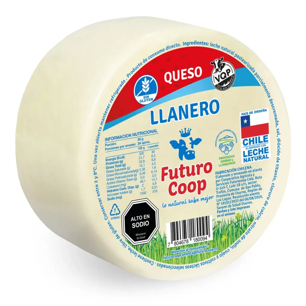 Queso Llanero Redondo Futurocoop (Trozo Granel)