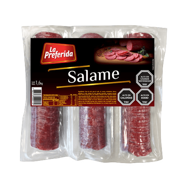 Salame Laminado La Preferida (Trozo Granel)