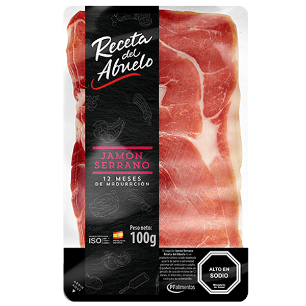 Jamón Serrano Receta Del Abuelo 100 Gr (Trozo Granel)