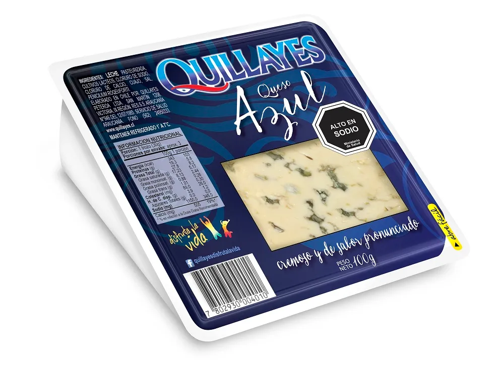 Queso Azul Quillayes 100 Gr (Trozo Granel)