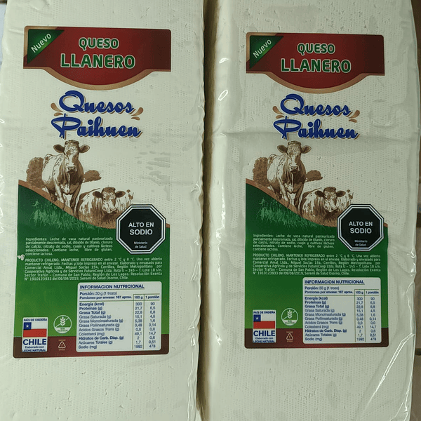 Queso Llanero Barra Paihuen